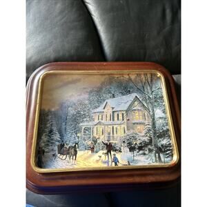 Bradford exchange 1997 Thomas Kincaid plate Victorian Christmas memories